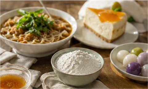 Noodles, cheesecake, starch powder and glutinous rice balls — food applications of modified tapioca starch