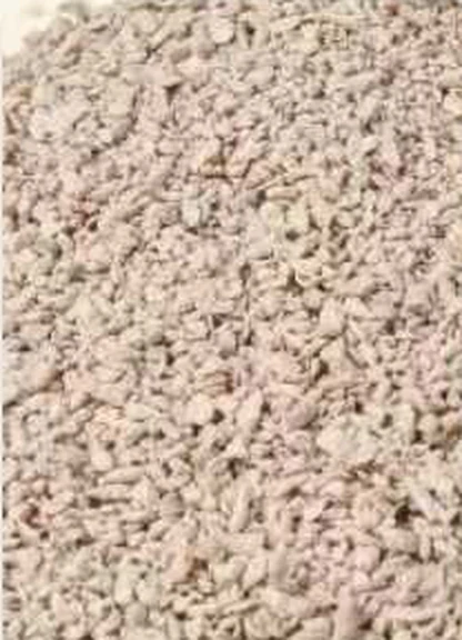 Cassava Flaked Cat Litter granules close-up