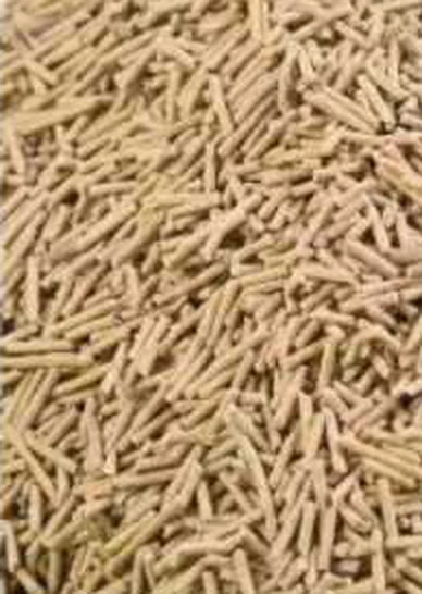 Cassava Stick Cat Litter granules close-up